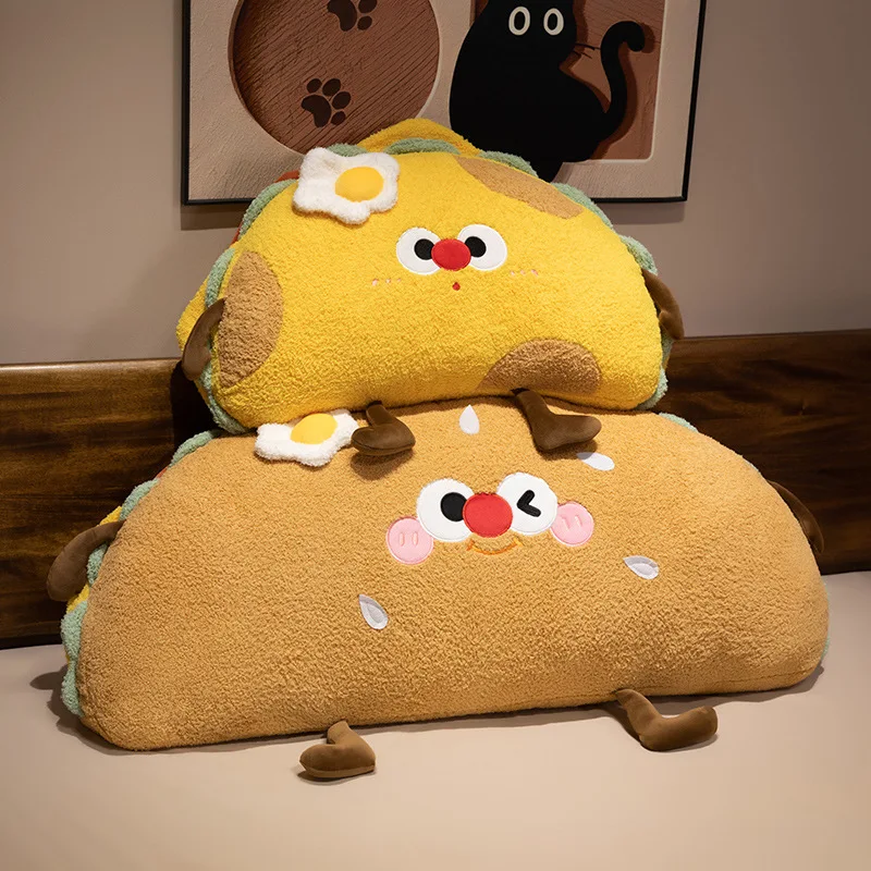 Cartoon Hotdog Bread Plush Toy Brown Cute Sofa Cushion Cookie Throw Pillow Doll Festival Birthday Gift