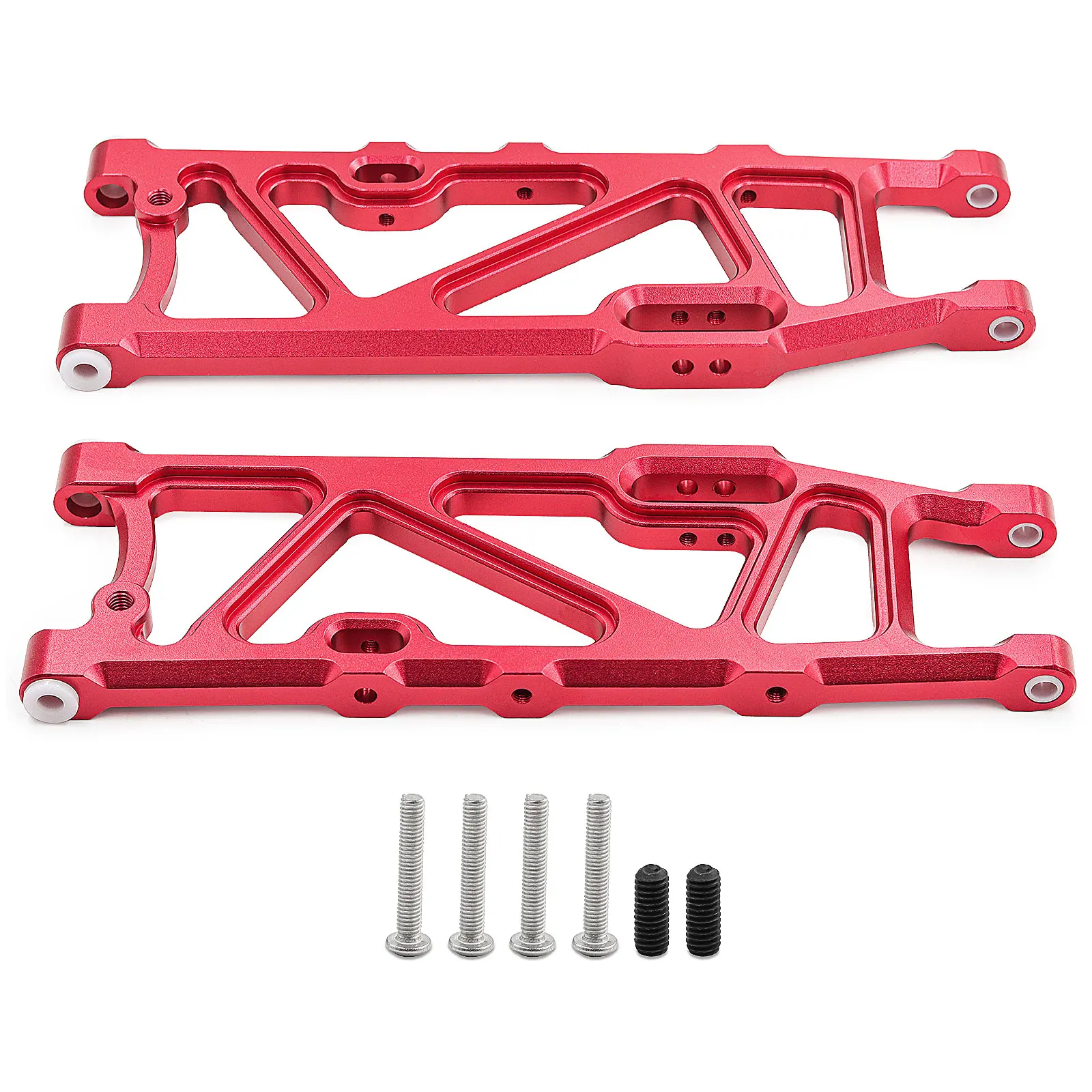 Brazo de control inferior de aleación de aluminio/juego de brazo de control superior para 1/8 ARRMA KRATON/OUTCAST/Notorious 6S BLX (con rodamientos de bolas pivotante)