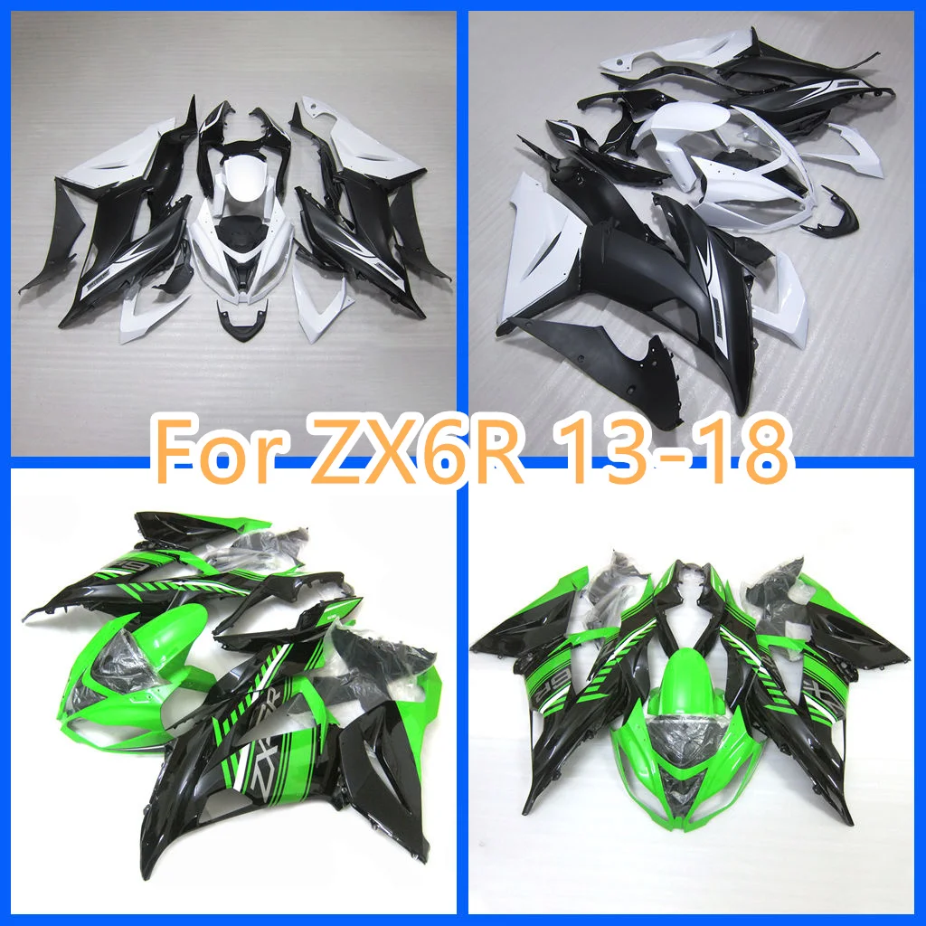 

New ABS Plastic Motorcycle Fairing Kits for Kawasaki Ninja ZX-6R 13-18 ZX 6R ZX6R 636 2013-2018 High Grade Body Repair Bodykit
