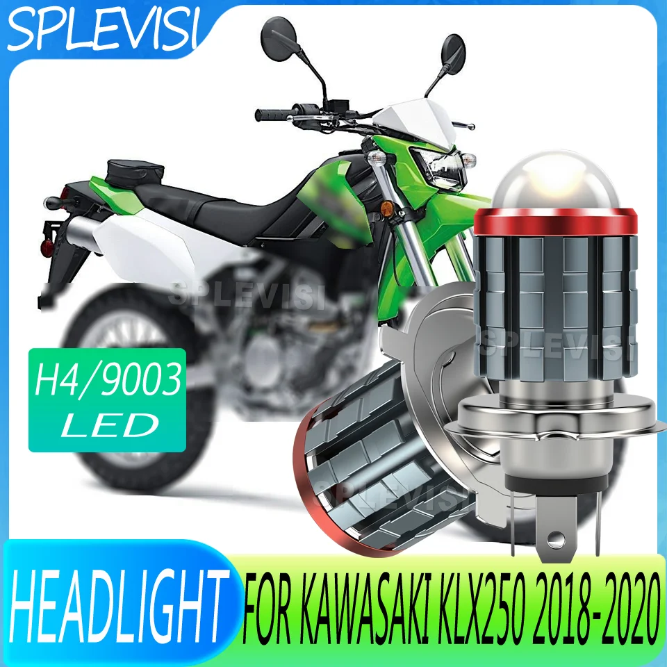 

Dust-Proof LED Motorcycle Headlight yellow white h4/9003 HiLo IP67 Waterproof Longer Life For Kawasaki KLX250 2018 2019 2020