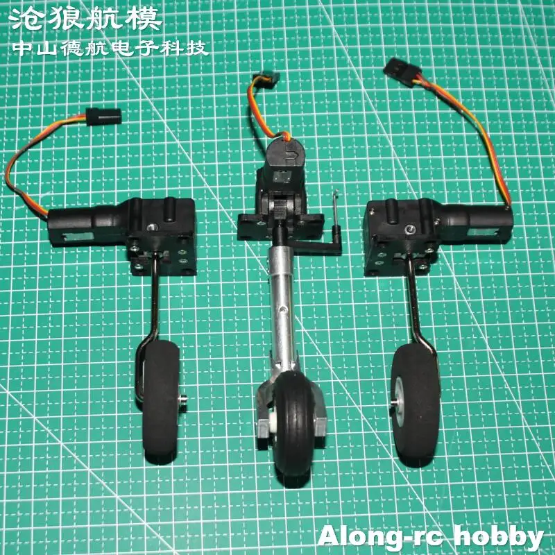 Train d'atterrissage rétractable 107g, amortisseur de nez de 92mm, hauteur principale LG 73mm pour avion RC 1-2kg, avion EDF, pièce de rechange pour modèle de bricolage