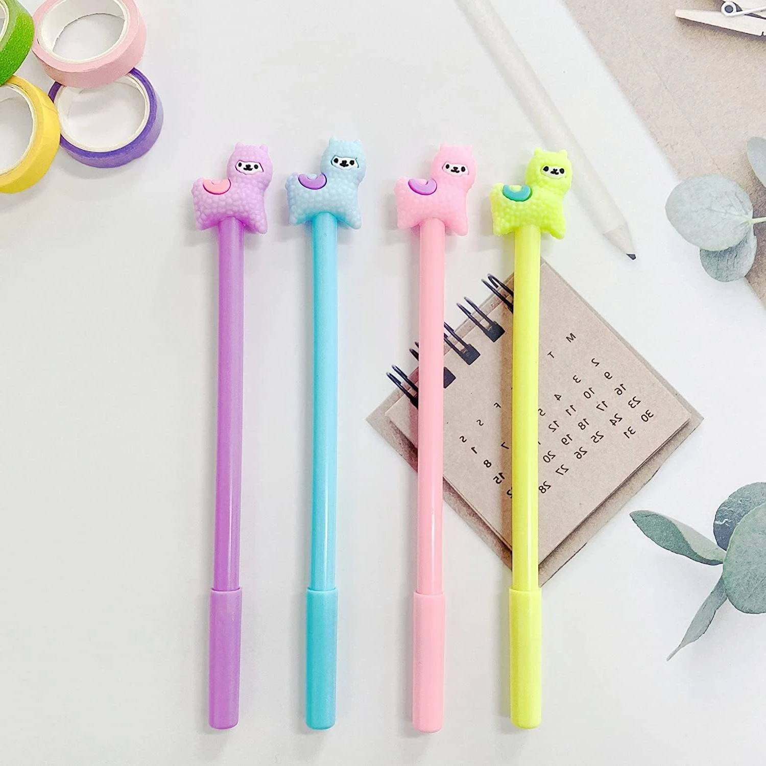 36Pcs Wholesale student cute alpaca styling gender-neutral pen school office supplies student writing stationery Back to school