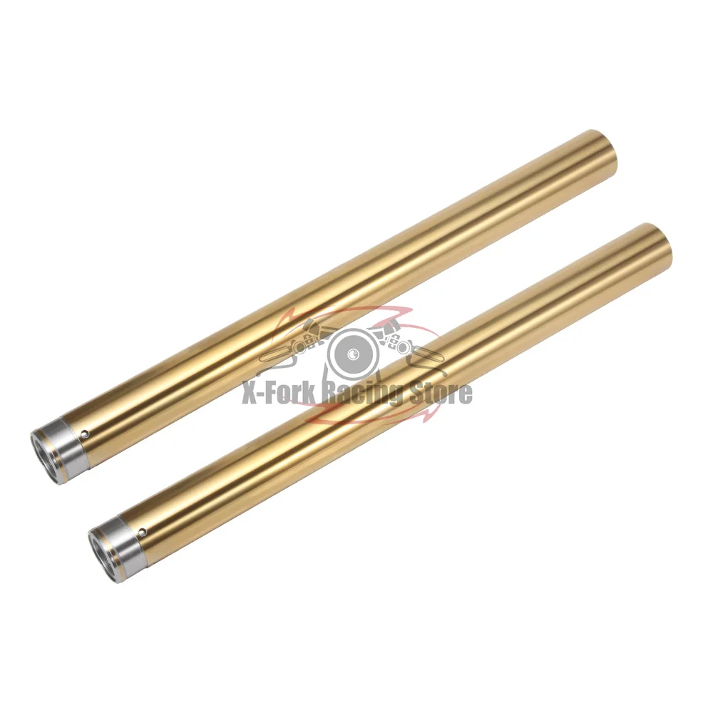 Front Inner Fork Tubes Pipes Pair For HONDA Honda CB500F 2006-2018 51410-MJW-J41 41x621mm Fork Suspension Fork Leg DLC Gold/Gold