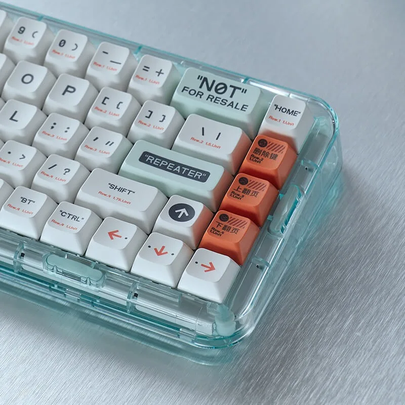 Mojo68 Tri-mode Wireless Mechanical Keyboard Neon Crystal Plastic Cover Mojo84 Dark Knight Hot Swappable Gaming Keyboard