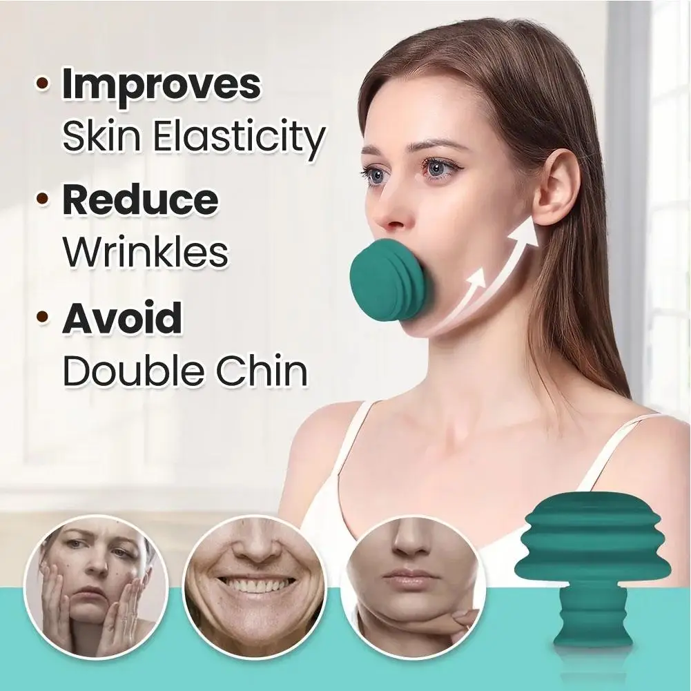 Jaw Face Neck Toning Exerciser For Women Cute Portable Smooth Face Lift Skin Firming V Shape Double Chin Exerciser Instrument