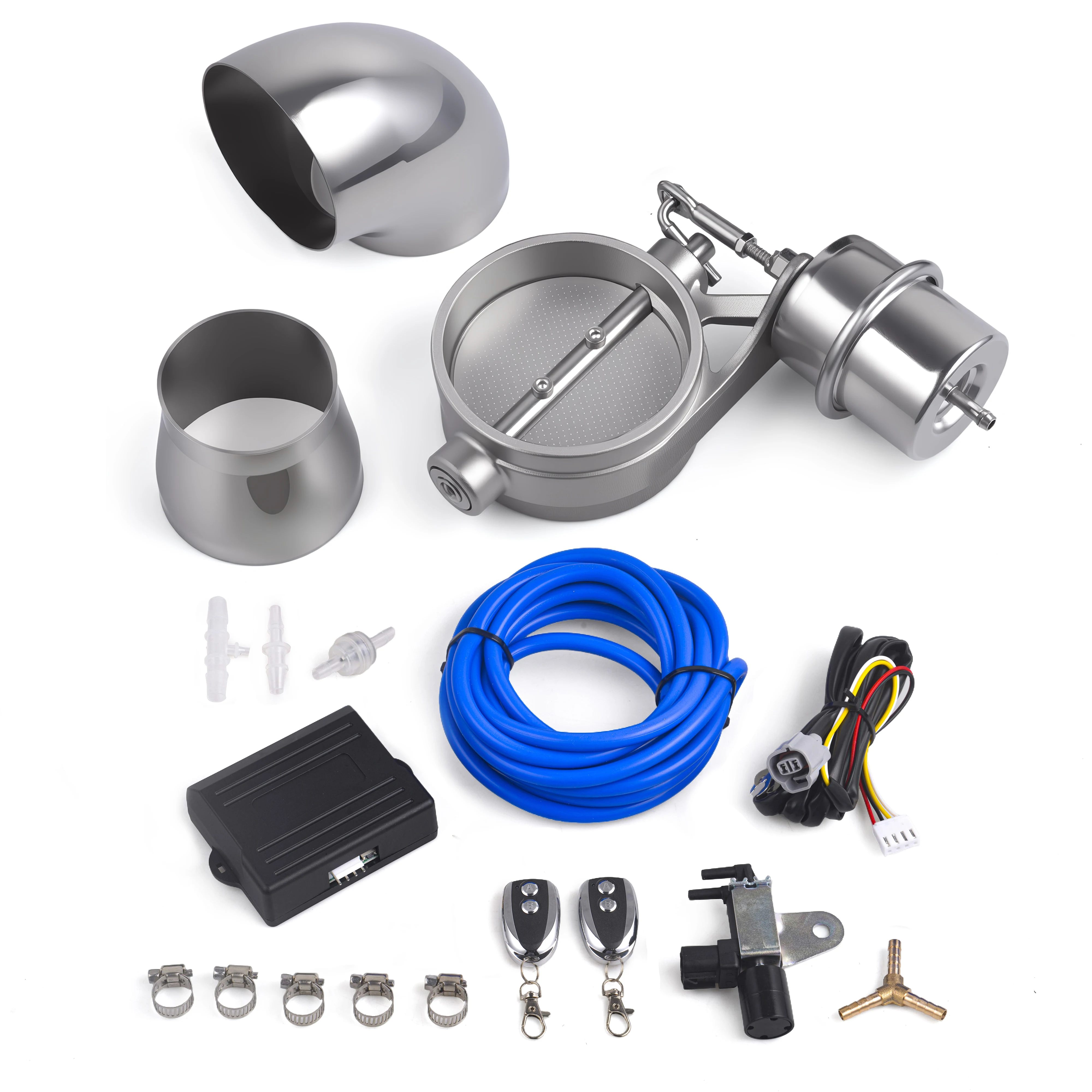 

2" /2.35"/ 2.5" /2.75"/ 3" / 3.5" Universal Negative Pressure Exhaust Vacuum Cutout Valve with Remote Controller Set