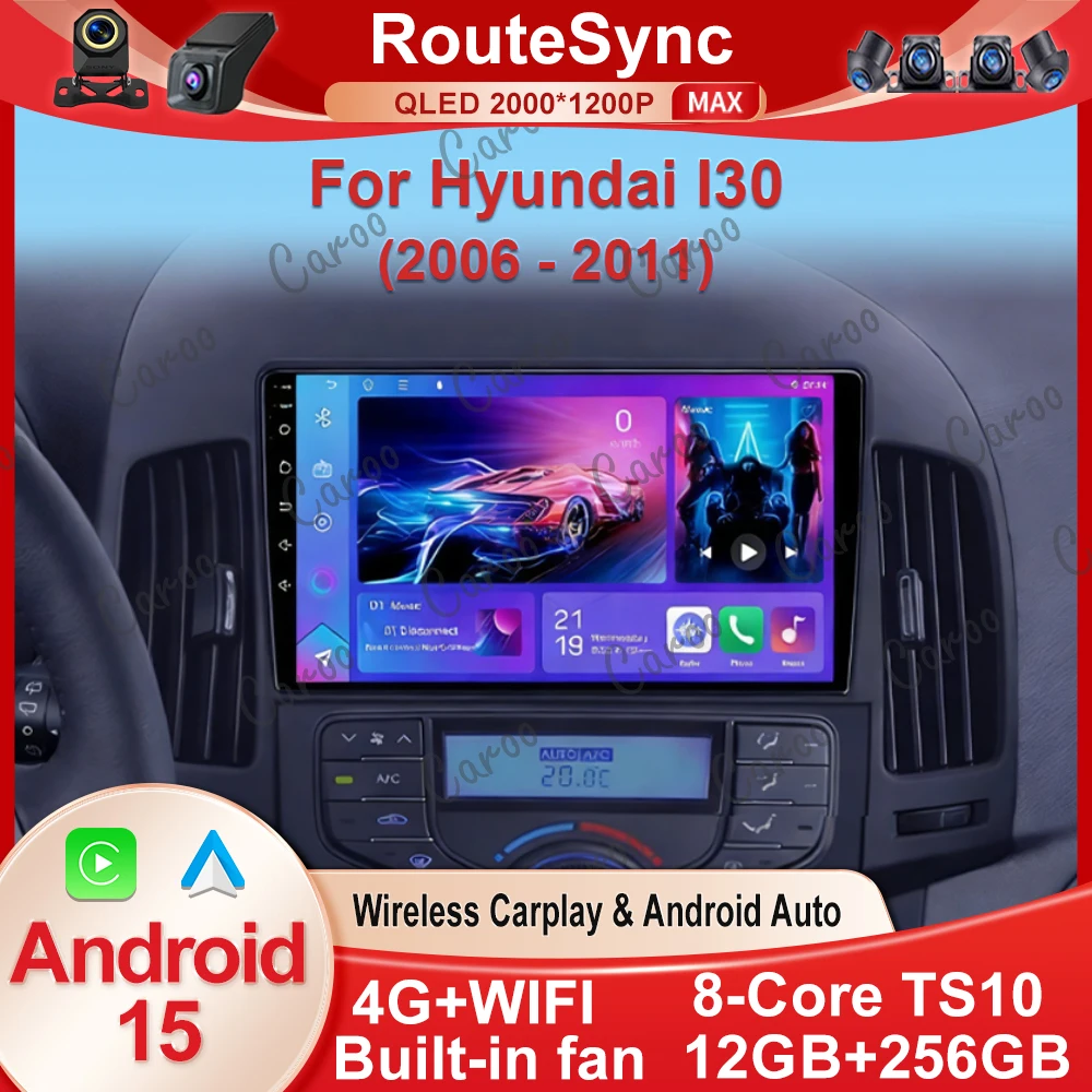 Android 15 For Hyundai I30 2006 2007 2008 2009 2010 2011 Car Radio DVD Multimedia Player Stereo 4G WIFI Head Unit GPS Navigatio