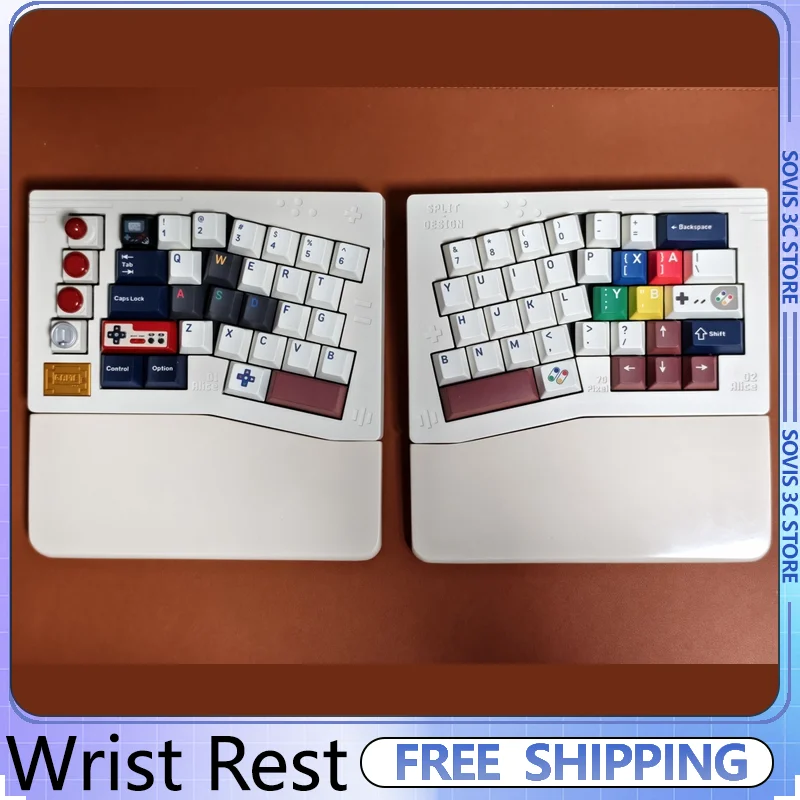 Quartz split Keyboard Wrist Rest Alice Ergonomics mechanical keyboard Split palm rest for Keychron Z11 Summer Gifts