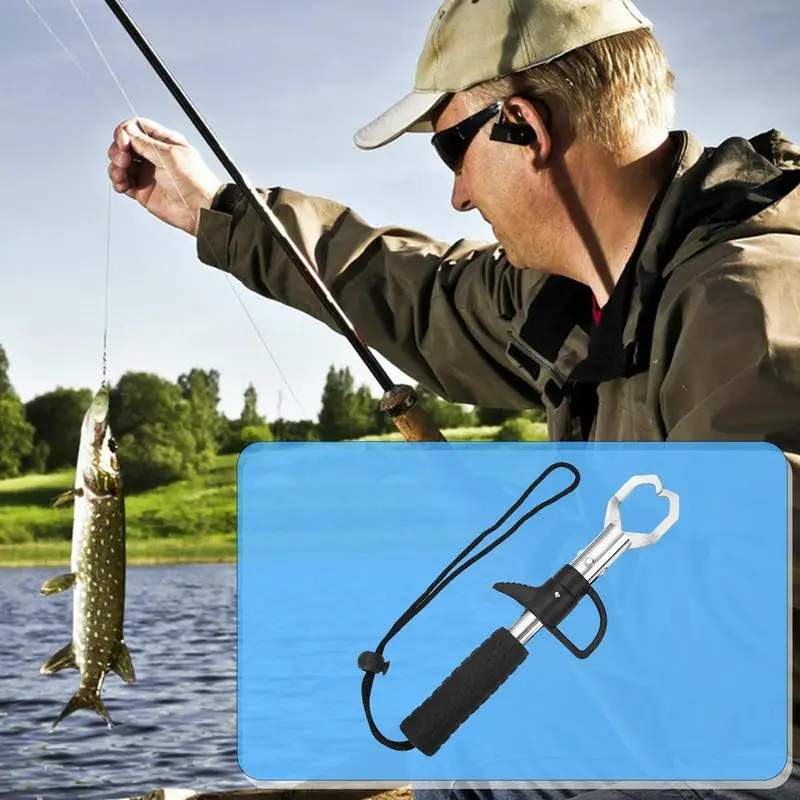 

Stainless Steel Fish Control Device Fish Gripper Fishing Pliers Grip Set Fishing Tackle Hook Fish Locking Device for Fishing