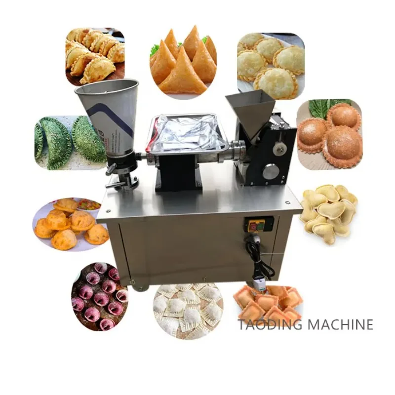 

4500pcs/h Dumpling Making Machine Ravioli Forming Meat Pie Making Machine Automatic Samosa Folding Empanada Machine