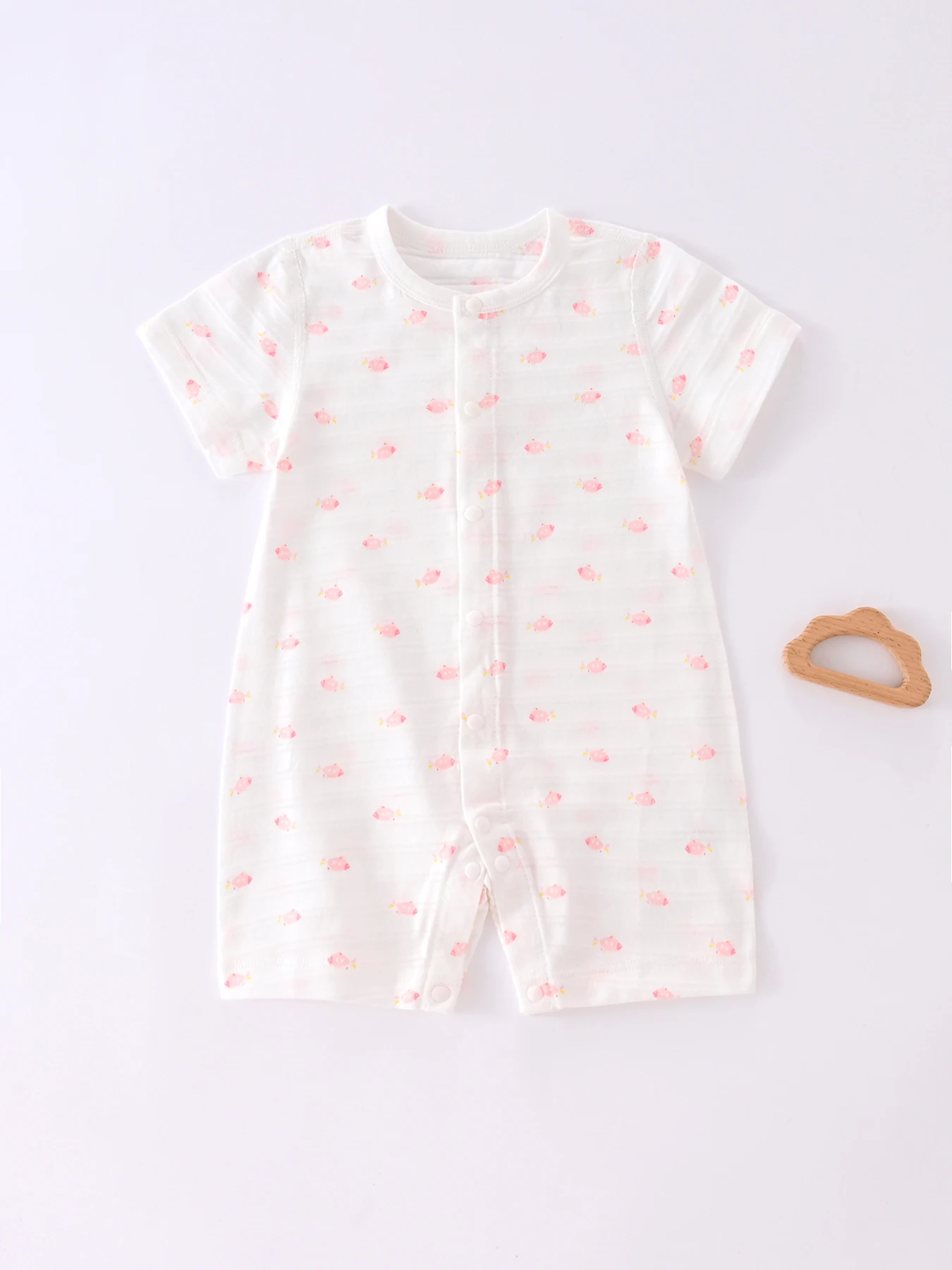 

Летний комбинезон для новорожденных, одежда из чистого хлопка, милое боди без костей для новорожденных девочек, пижамы для малышей, От 0 до 1 до 3 месяцев