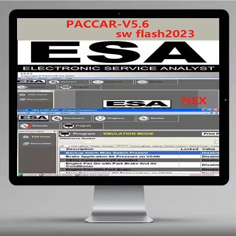 

2023 ESA Electronic Service Analyst 5.6 for Paccar Unlock Keygen with SW Flash File - Free Installation Assistance Included