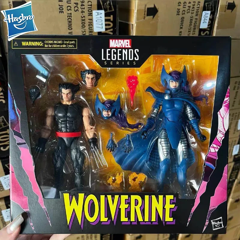 

【IN STOCK】Genuine Hasbro Marvel 6-inch Set Version Wolverine, Psylocke Movable Doll Collection Gift