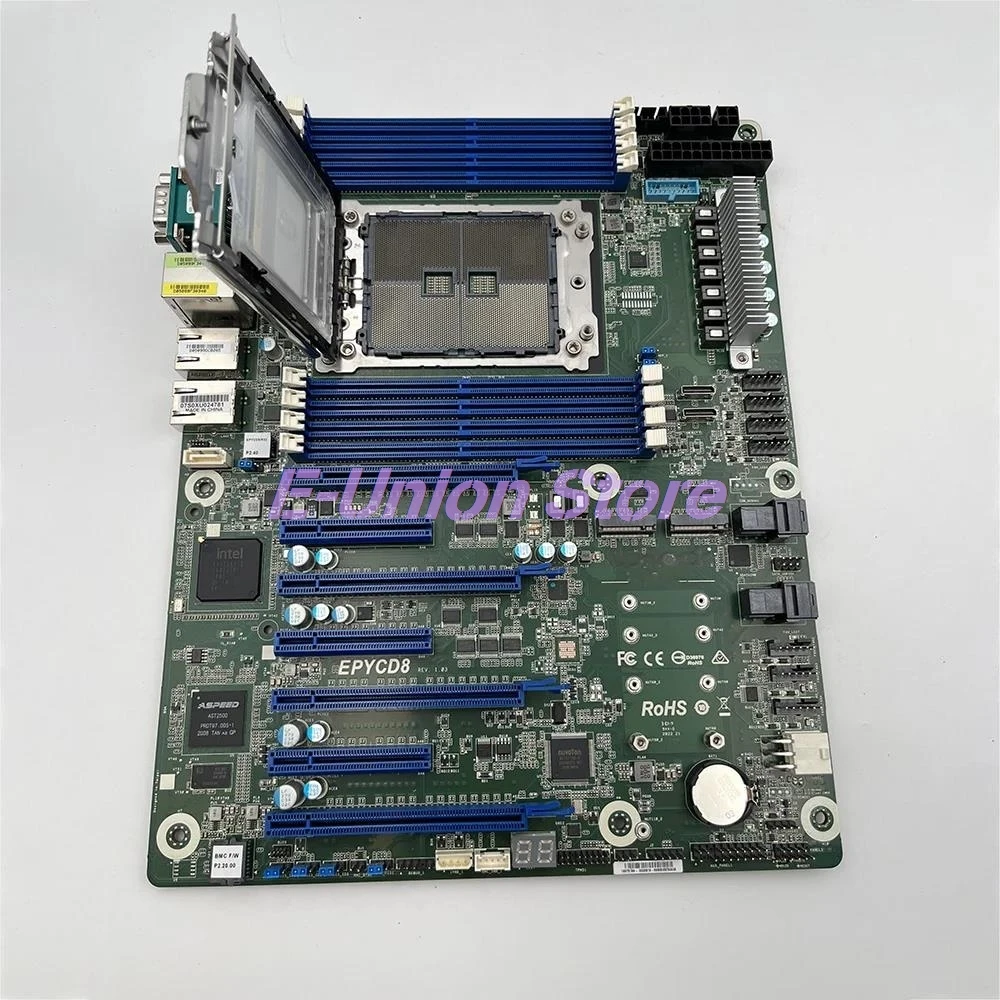 Server Workstation Motherboard LGA4094 7002/7001 2 M.2  2 1GB Network Ports IPMI 8 SATA3 EPYCD8