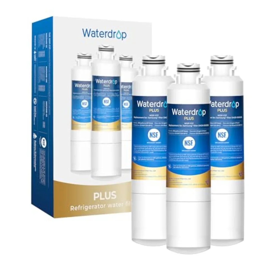 Plus DA9-0000B NSF 40and5and4 Certified Refrigerator Water Filter Replacement for Samsung® Water Filter HAF-CIN/EXP HAF-CIN FMS