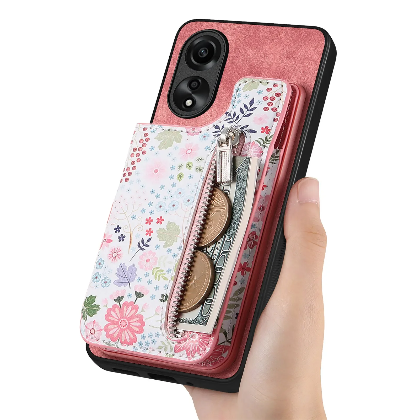 Funda cuero OPPO Realme con tarjetero – A78 A58 A93 C55 - imagen 3