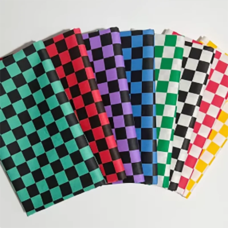 100x160cm-8-cores-f1-quadrado-preto-branco-tecido-de-algodao-impresso-colorido