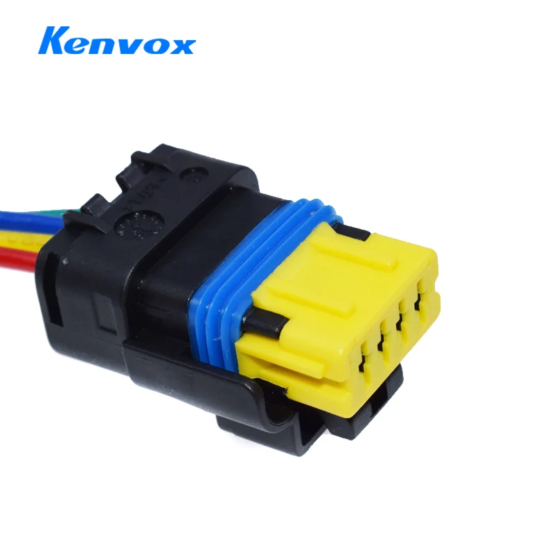 4 Pin auto waterproof Fuel pump connector tail light Oxygen sensor plug 211PC042S4021 211PC042S8021 For Renault Citroen Peugeot view 4