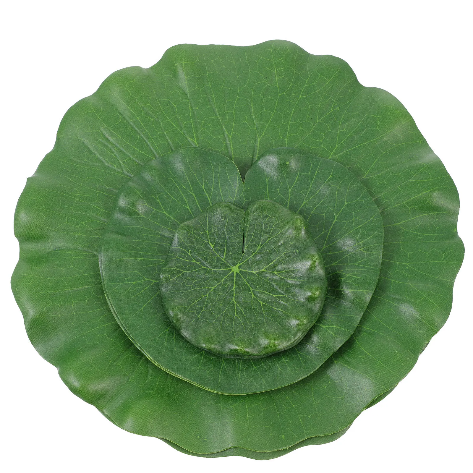 

10Pcs Artificial Lotus Leaf Ornament Floating Simulation Realistic Garden Pond Fish Tank Water Decoration