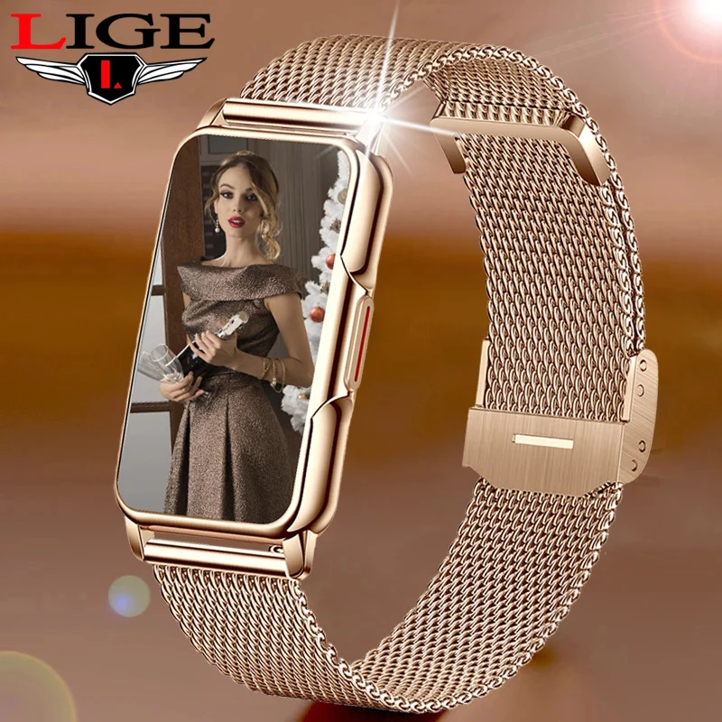 LIGE New Sports Smart Watch Women Physiological Function Reminder Fitness Bracelet  Waterproof Custom Dial Ladies Smartwatch Men