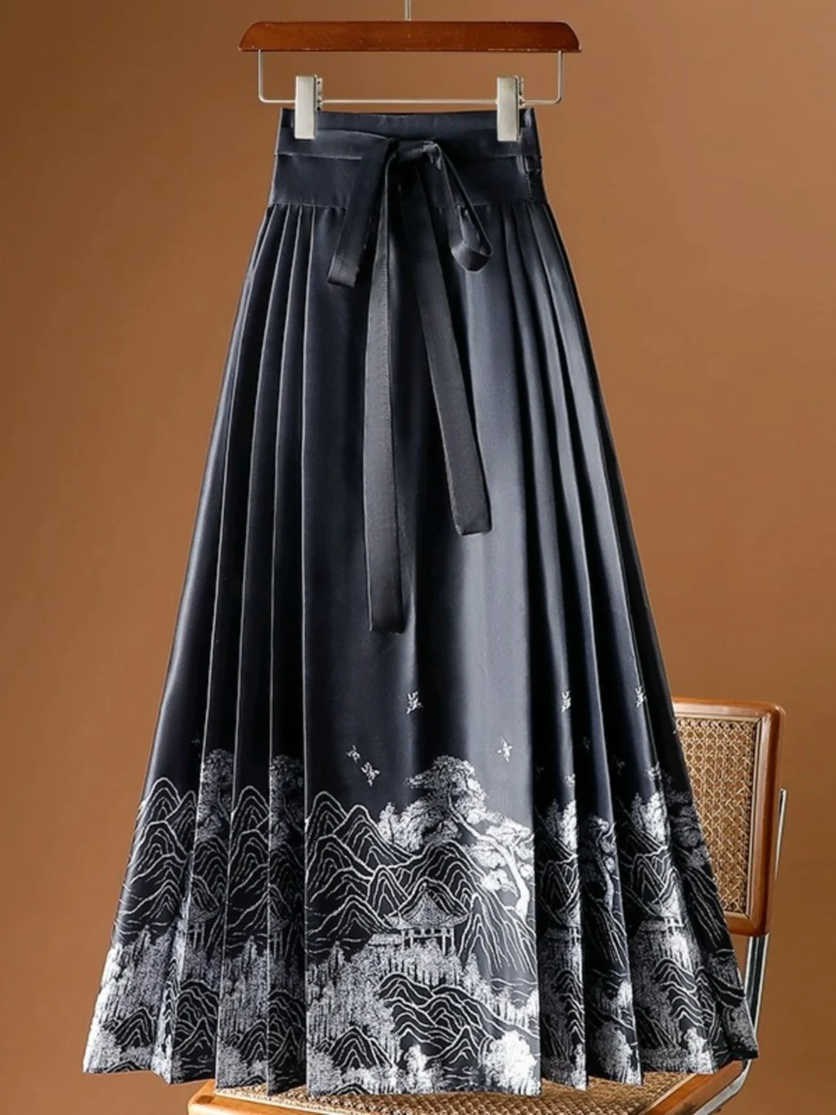 

Новинка 2026: Ретро-юбка Хуэйпао из полиэфирного волокна, модифицированная в традиционном китайском стиле, для стройности фигуры