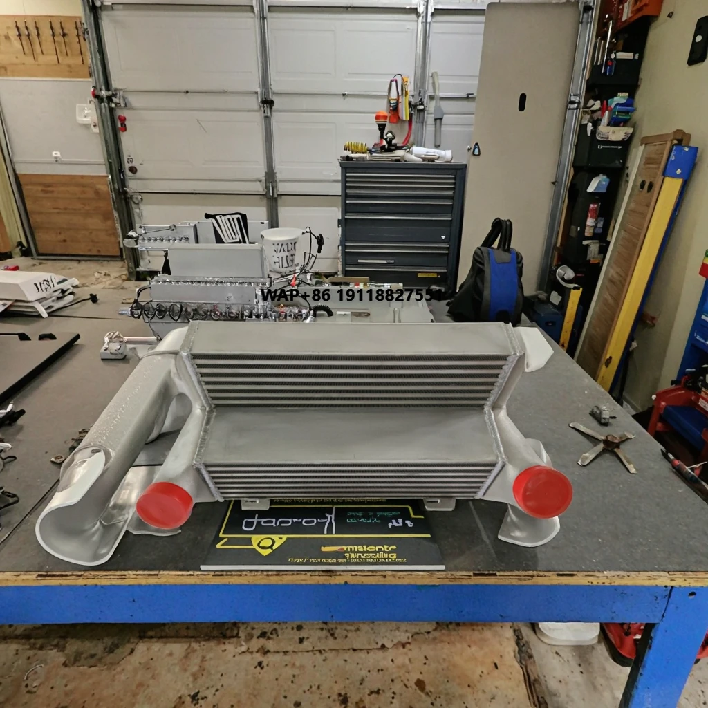 Kits de Intercooler de Aluminio Completo de 7.5'' Personalizados al por Mayor para BMW N54 135i 335i E92, Sistema de Enfriamiento, Intercambiador de Calor para Motor 3.0t