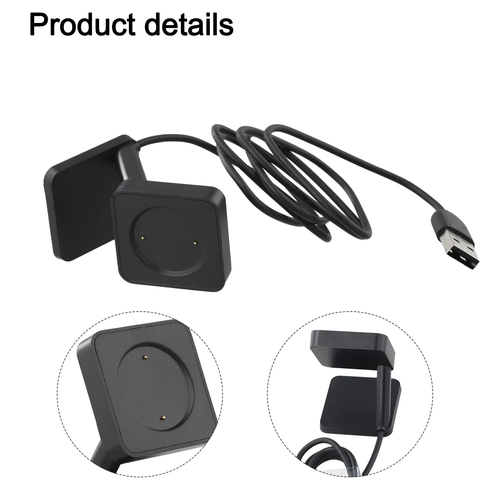 

Сменная подставка для зарядного устройства для Amazfit Active2 A2437, док-станция из АБС-пластика, компактная и удобная USB-зарядка, безопасная стабильность