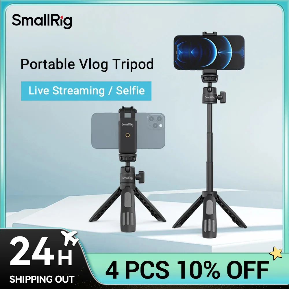 SmallRig Live Desktop Tripod Mobile Phone Shooting Mini RGB Fill Light Handheld Photography Selfie Stick Camera Accessories-4273