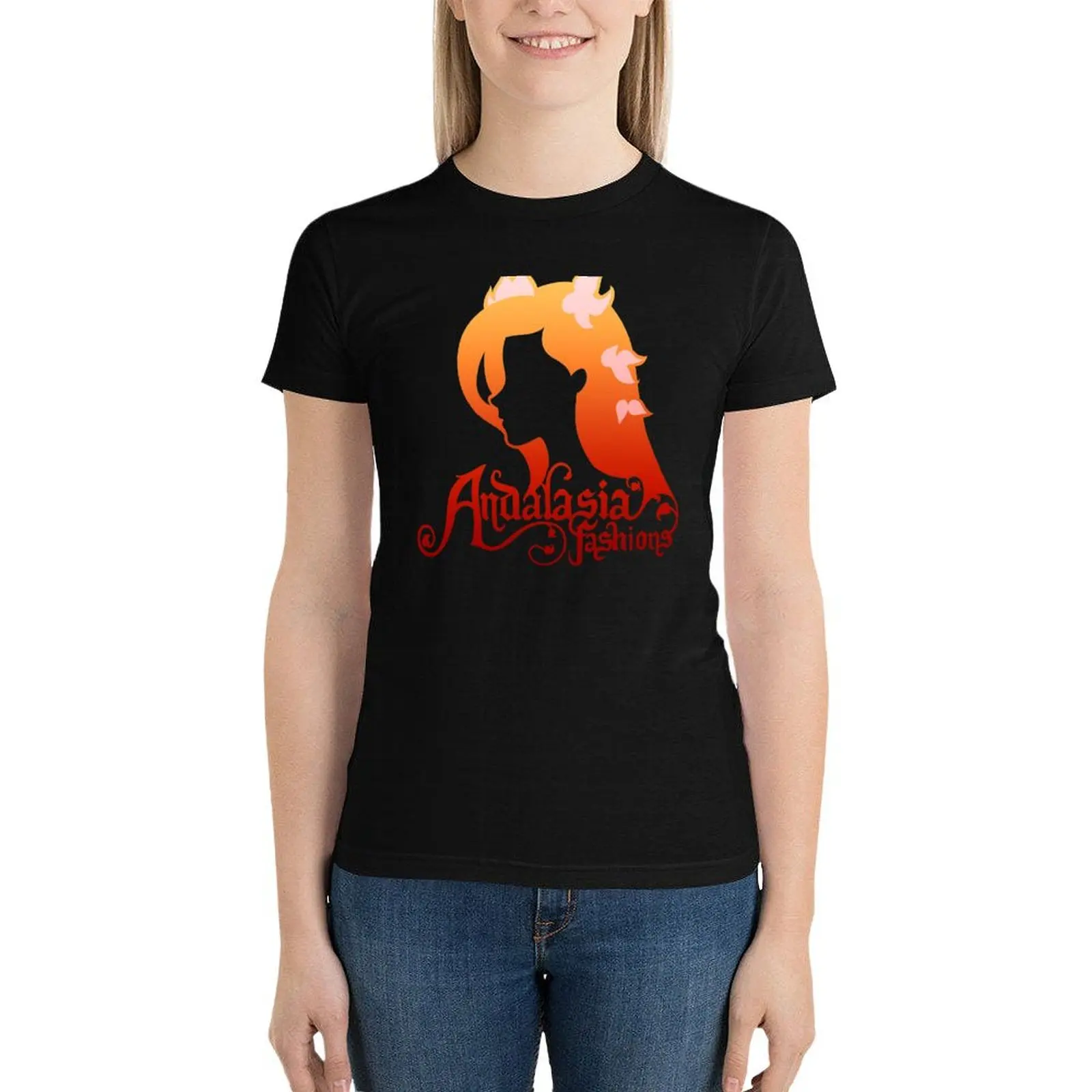 

Andalasia Fashions T-Shirt Aesthetic clothing summer clothes Short sleeve tee Women clothes