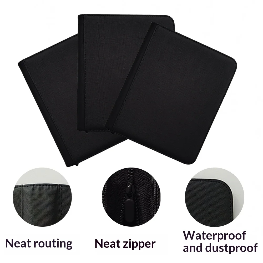 Homefish 4‑Pocket Toploader Binder Album, Holds 160 Cards, Card Binder For Trading Sports Cards, Fit 3 x 4 Inch Toploaders