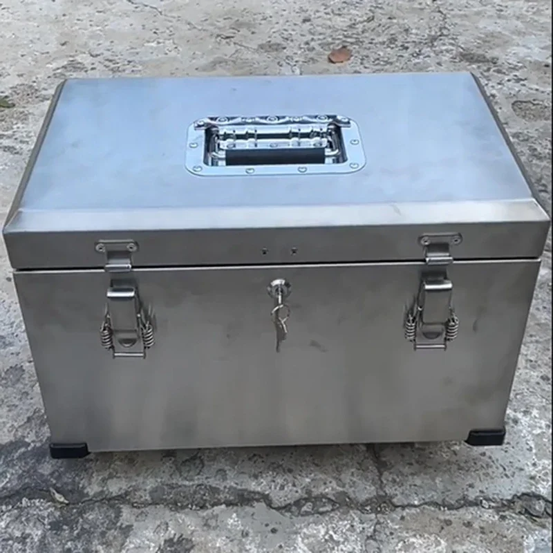 Large Tool Case Stainless Steel Organizer Suitcase Multifunctional Folding Toolbox Electrician Complete Waterproof Hard Case