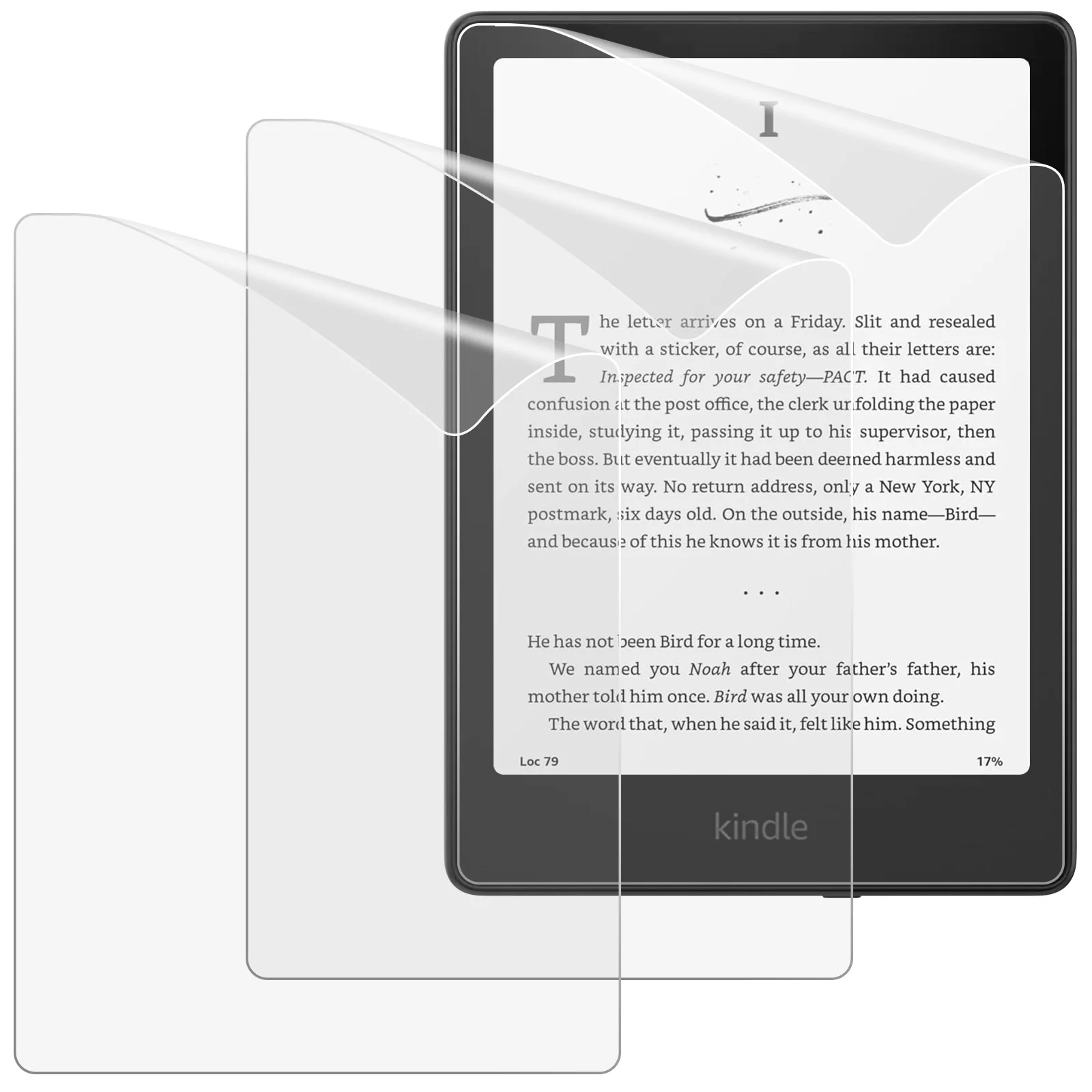 MoKo Confezione da 3 pellicole protettive per Kindle Paperwhite da 7" 12th 2024 e Kindle Colorsoft Signature Edition, protezione in PET antiriflesso