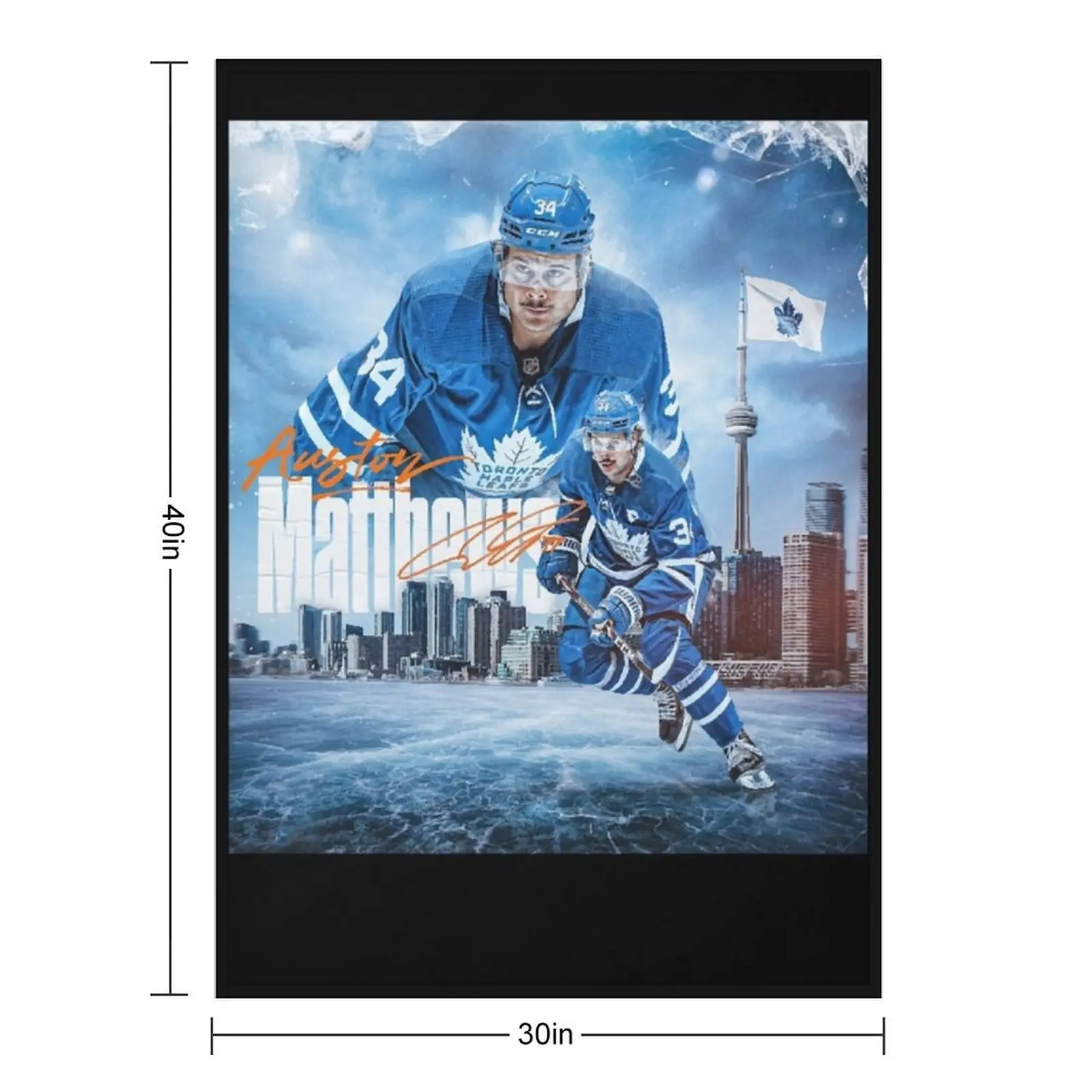 Auston Matthews Throw Blanket Flannels Loose Cute Summer Beddings Blankets