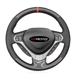 Microfiber Leather Braiding Steering Wheel Cover for HondaAccord Euro 2008-2015 Acura TSX Sport Wagon 2009-2014 Acura ILX 2013