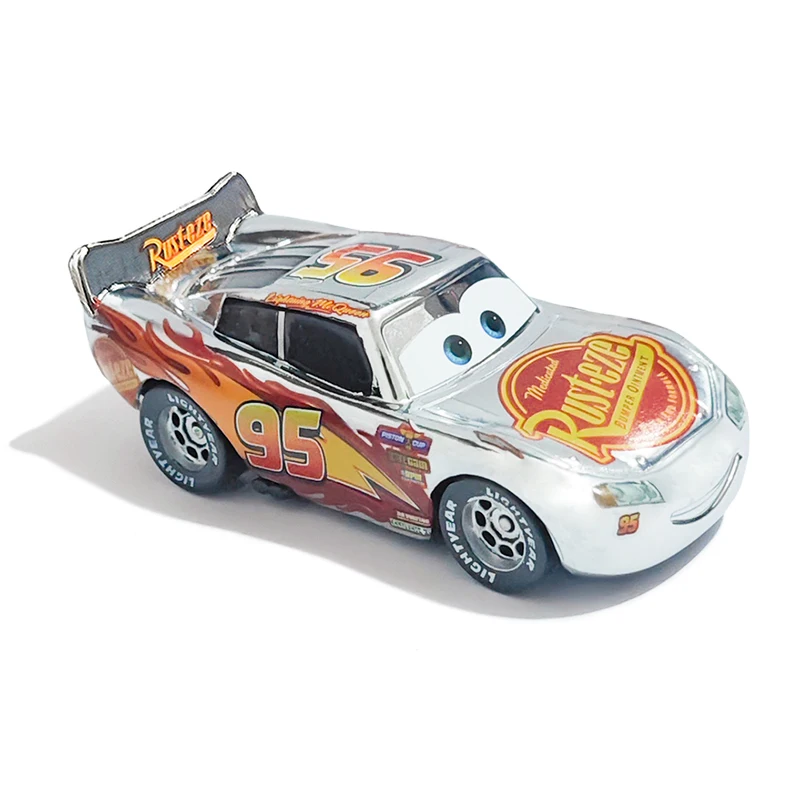 Cars 3 Pixar Cars 2 Lightning McQueen Mater Sheriff Legierungsmetall-Modellautos 1:55 Metallspielzeugfahrzeuge Jungen Kinder Geschenke Spielzeug