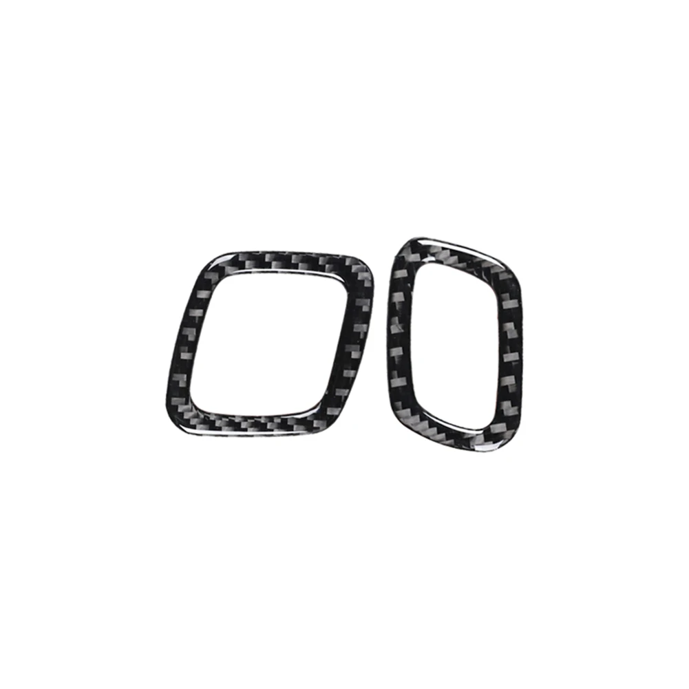 Car Door Lock Button Carbon Fiber Stickers For Ford Mustang Mach-E 2021 2022 Interior Cover Trim Decoration Moulding Accessories
