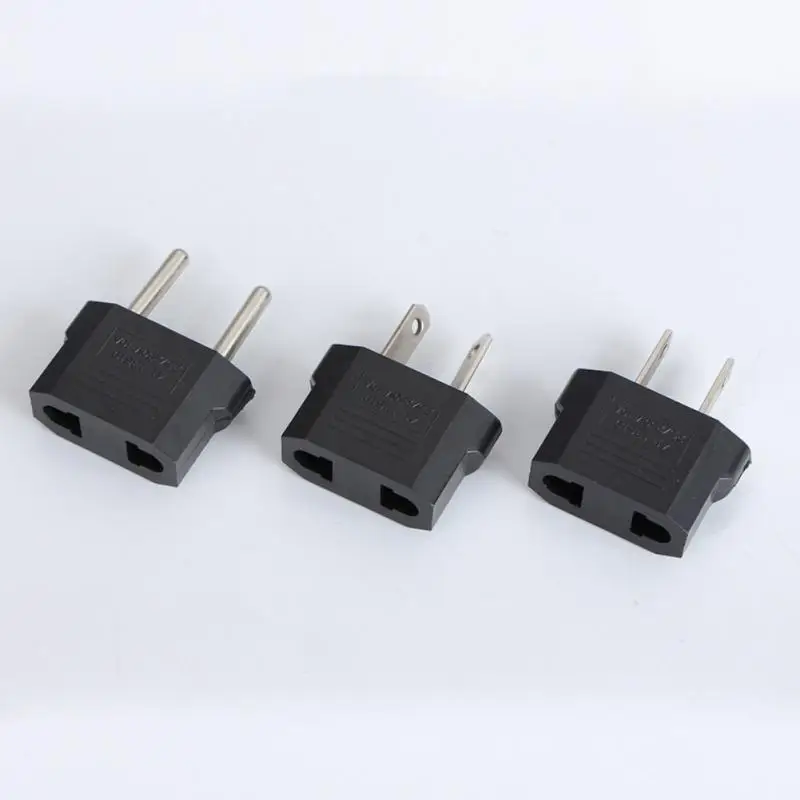 4.0/4.8mm EU Plug Adapter EU US To Euro US Plug Converter American Converter Socket Travel Household Power Adapter