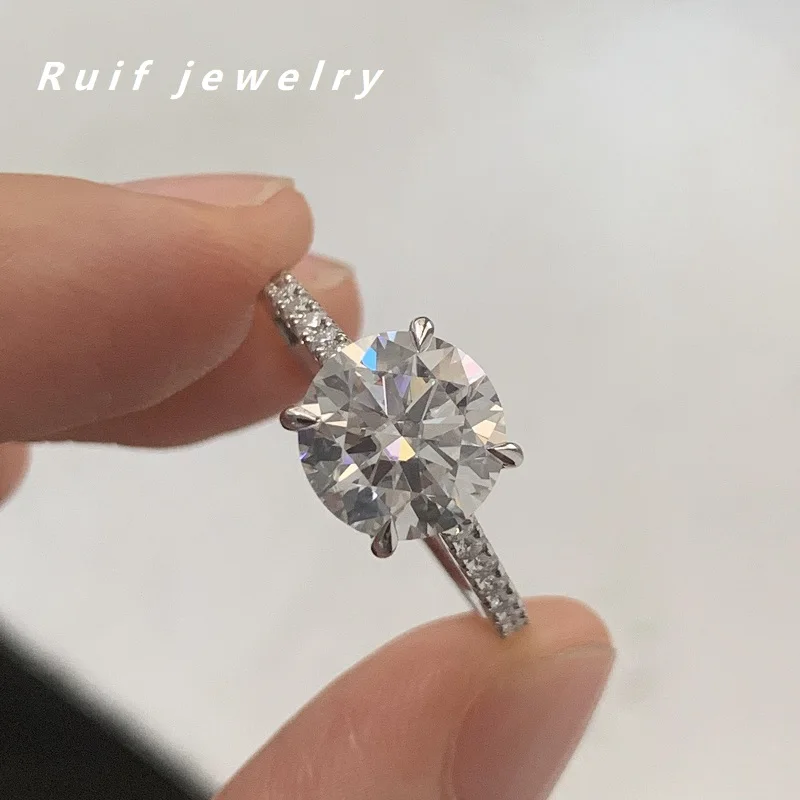 

Ruif Custom Jewelry Setting D Color Moissanite Rings for Women Proposal Engagement Daily Wear Customied 18k 14k 10k 9k Gold