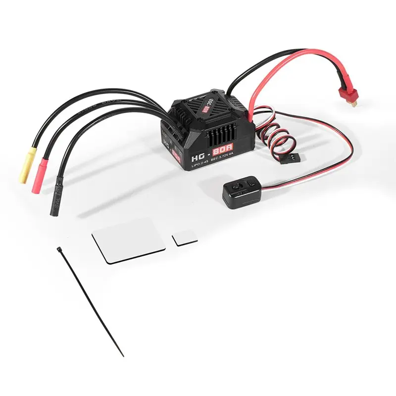 B03B-T Plug Compatible HG-80A Waterproof Brushless ESC 80A Electronic Speed Controller For 1/For 10 RC Car Truck Vehicle