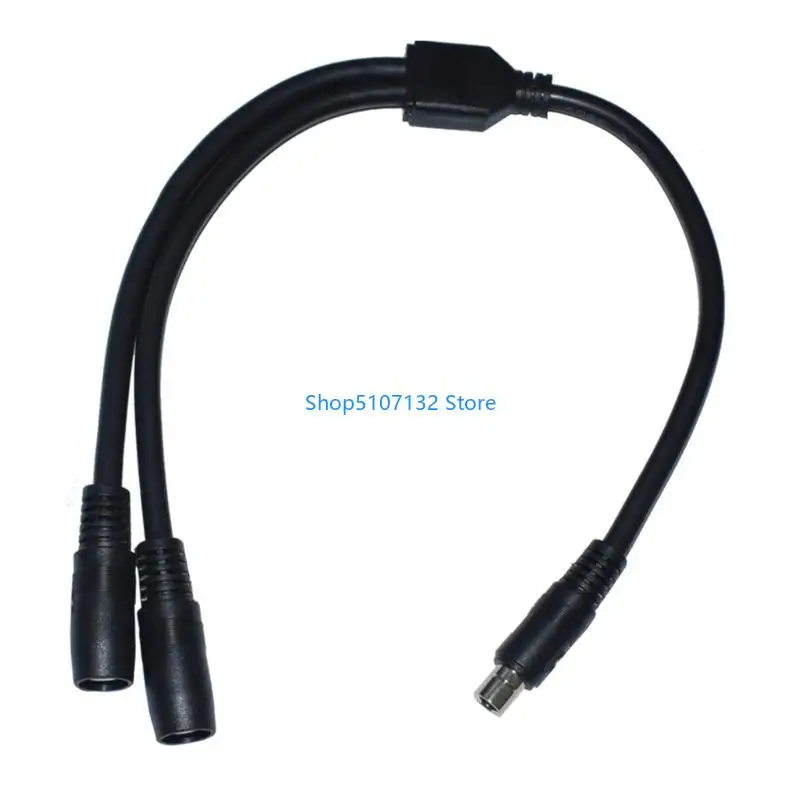 87HD DC8020 Y Splitter Adapter Cable 14AWG 8.0mmx2.0mm 1 Male to 2 Female Power Cord for Portable Supply Station