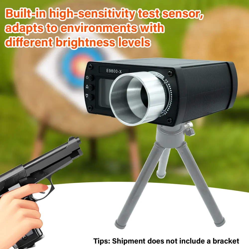 E9800-X хронограф скорости стрельбы пули, измерительные инструменты для стрельбы, хронограф для стрельбы, ЖК-хроноскоп, тестер скорости