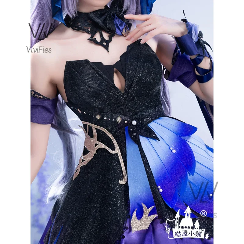 Genshin Impact New Skin Keqing Cosplay Costume Uniform Wig Anime Chinese Style Halloween Costumes Game Opulent Splendor