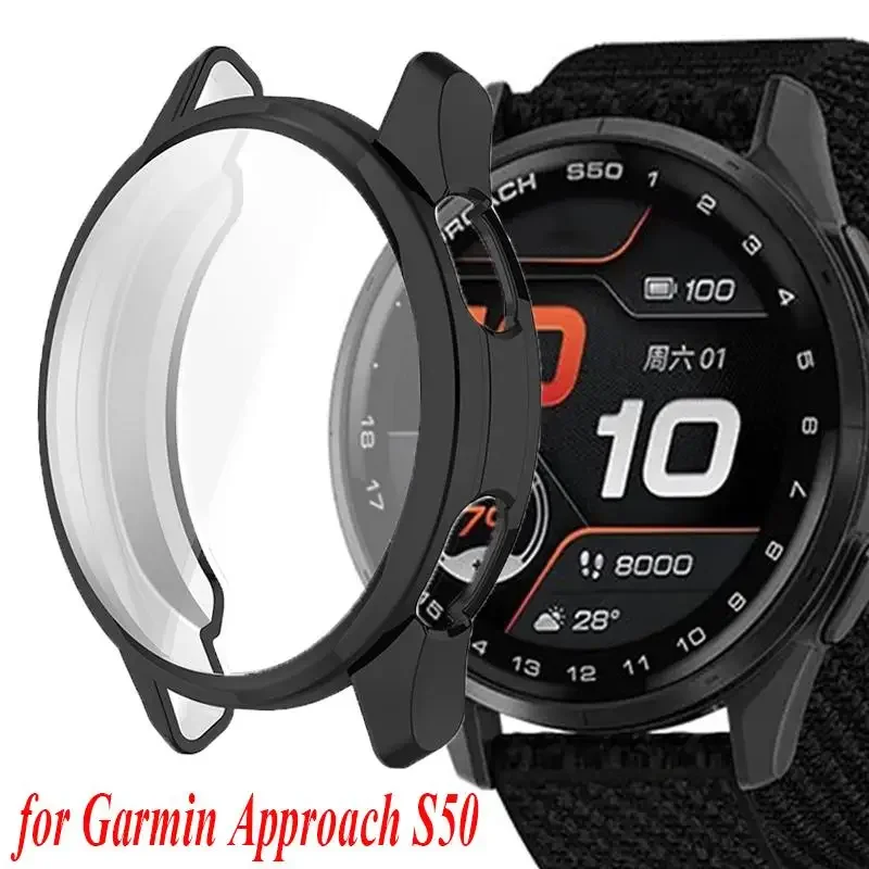 Custodia per orologio in TPU per Garmin Approach S50 Guscio protettivo Protezione per schermo Copertura antigraffio per accessori Garmin Approach S50