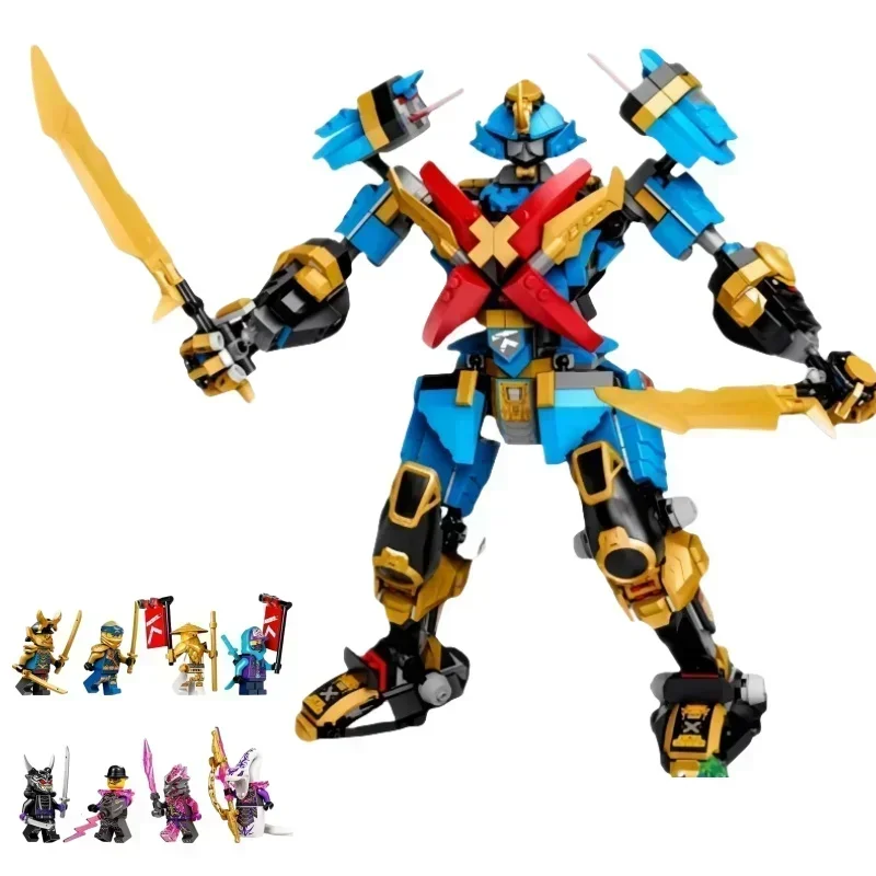 1060PCS 71775 Geheimnisvolle Samurai Montage Mecha Transformation Roboter Junge Spielzeug kinder