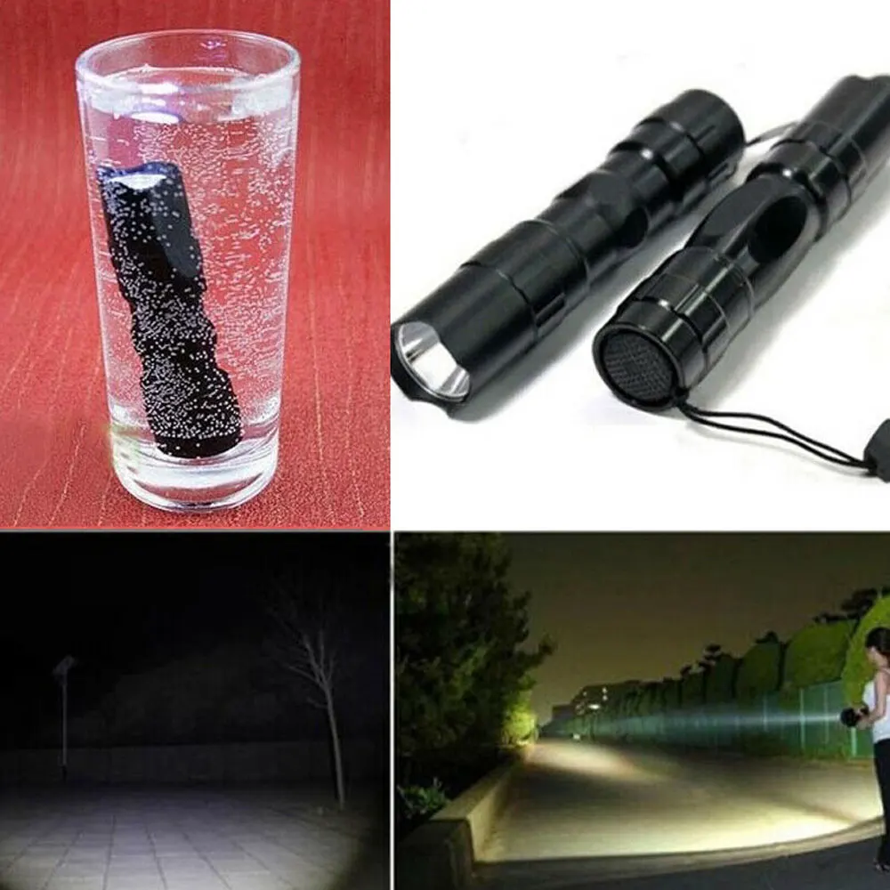 Mini LED Flashlights Small Electric Torch Aluminium High Power Light Portable Waterproof For Night Fishing