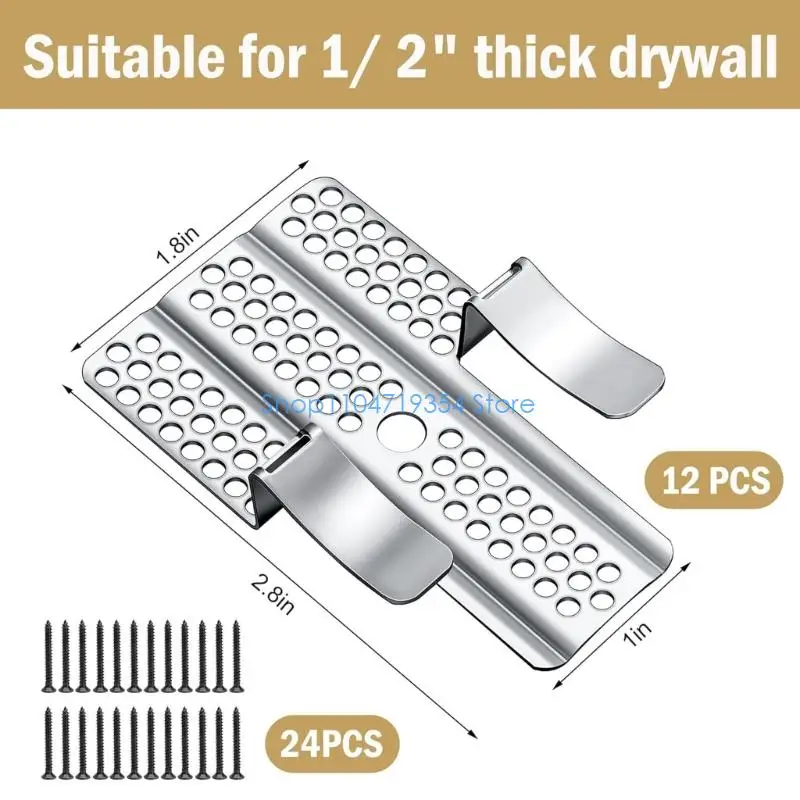 0XLD Professional 12/20Pcs Dry Wall Repair Clips For Secure Wall Mounting And Durability Surfaces Restoration