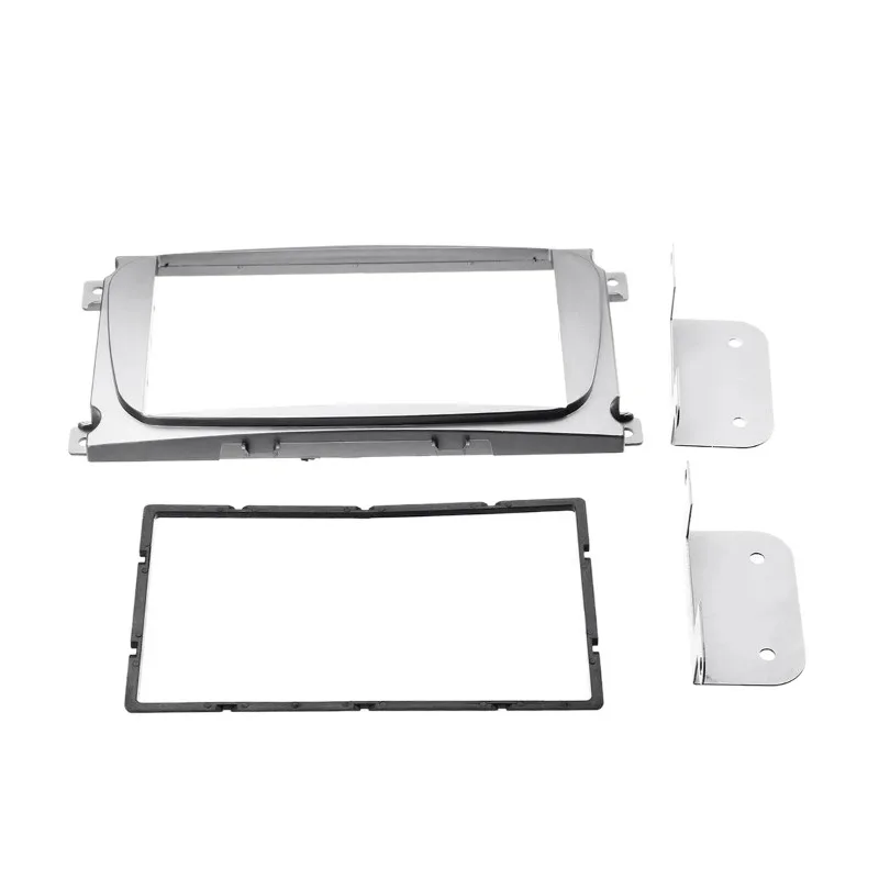 AMEXIAOXU  2Din Car Stereo Radio DVD Panel Audio Mount Fascia Kit For Ford Focus II Mondeo S-Max C-Max Galaxy II Kuga