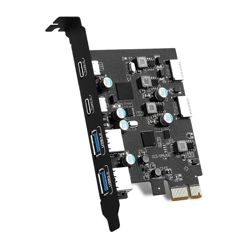 デスクトップ PC PC フロントパネルヘッダー USB カード用 6 ポート PCIE USB 拡張カード