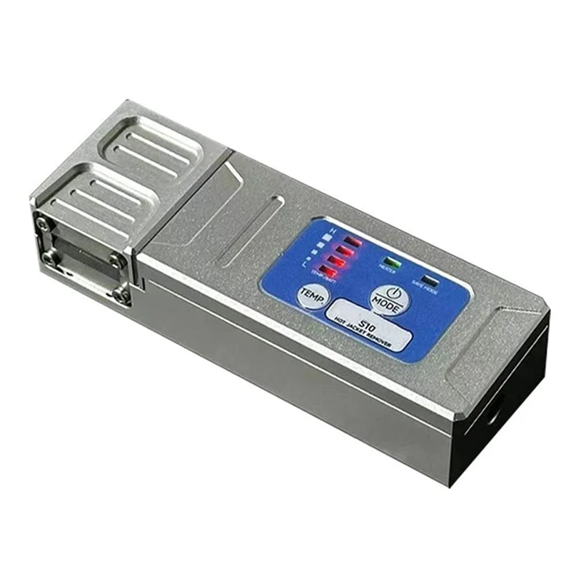 S10 Плоскогубцы для зачистки оптического волокна с подогревом, резак для зачистки оптического провода, лента, волокно, горячая куртка, кабельный резак, вилка стандарта США-AAAE