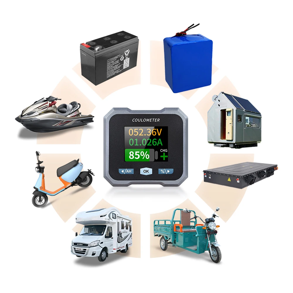 Imagem -06 - Bluetooth Battery Monitor Capacidade Indicador Coulomb Medidor Capacidade Indicador Tensão Corrente va Bl140f dc 10100v 100a 400a